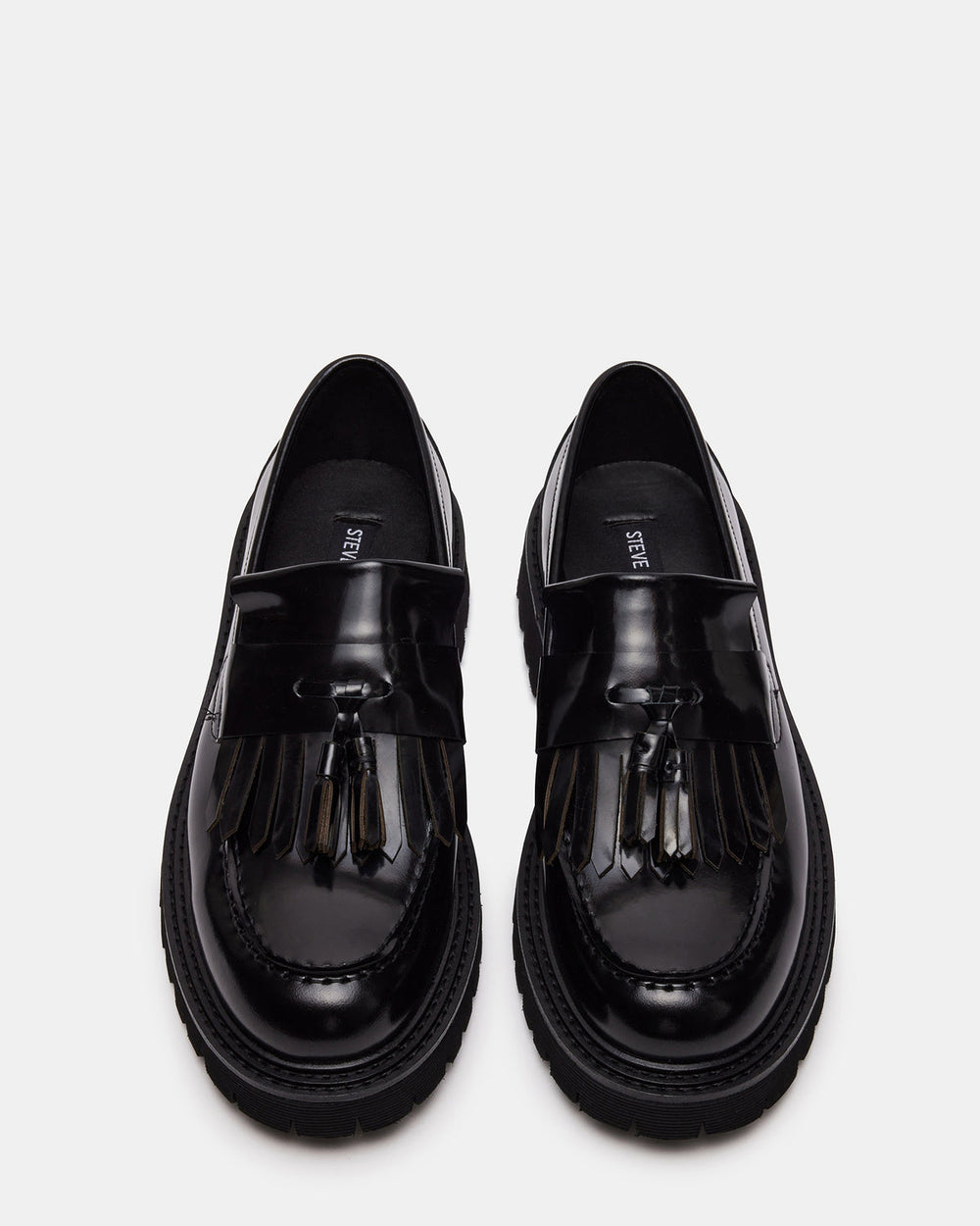 ZEV Black Box Lug Sole Dress Men's Loafer | Steve Madden Sale