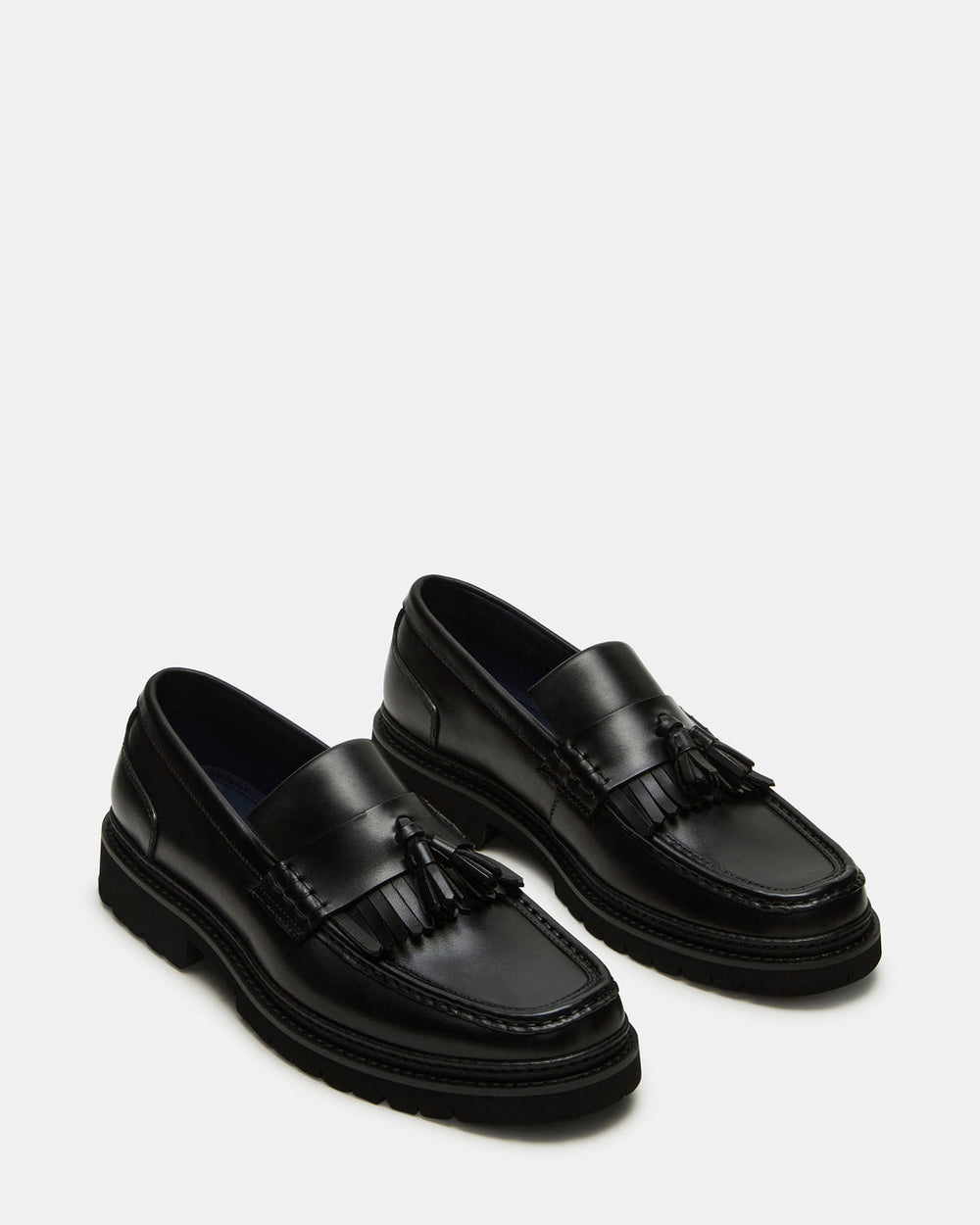 ARTHUS Black Leather Slip-On Tassel Men's Loafer | Steve Madden near me