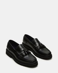ARTHUS Black Leather Slip-On Tassel Men's Loafer | Steve Madden near me
