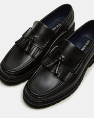 ARTHUS Black Leather Slip-On Tassel Men's Loafer | Steve Madden near me