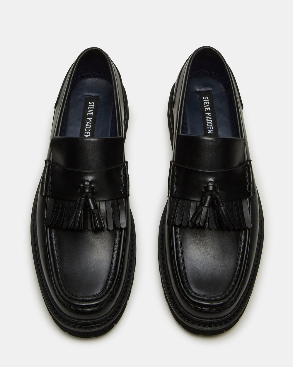 ARTHUS Black Leather Slip-On Tassel Men's Loafer | Steve Madden near me