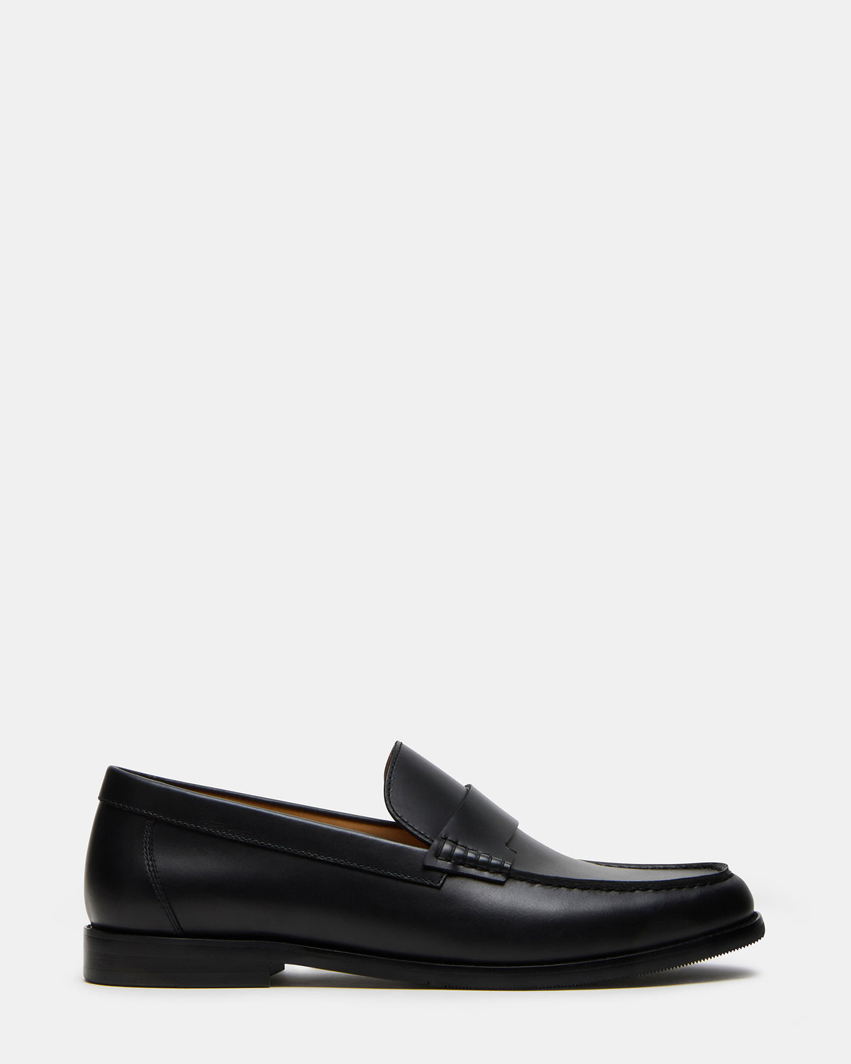 COLVER Black Leather Men's Slip-On Loafer | Steve Madden Sale