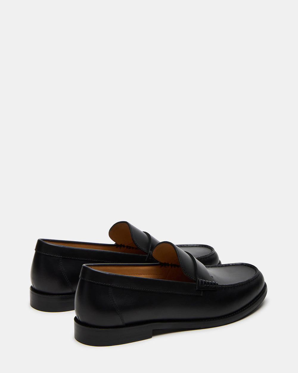 COLVER Black Leather Men's Slip-On Loafer | Steve Madden Sale