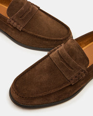 HUCKLE Dark Brown Slip-On Men's Loafer | Steve Madden discount