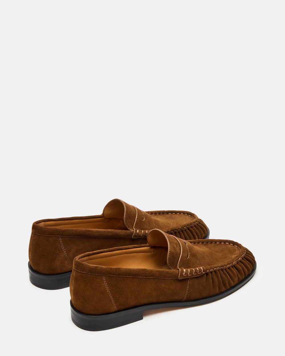 QUINCEY Chestnut Suede Slip-On Men's Loafer | Steve Madden online