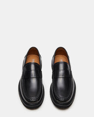 BRODIE Black Slip-On Lug Men's Loafer | Steve Madden US