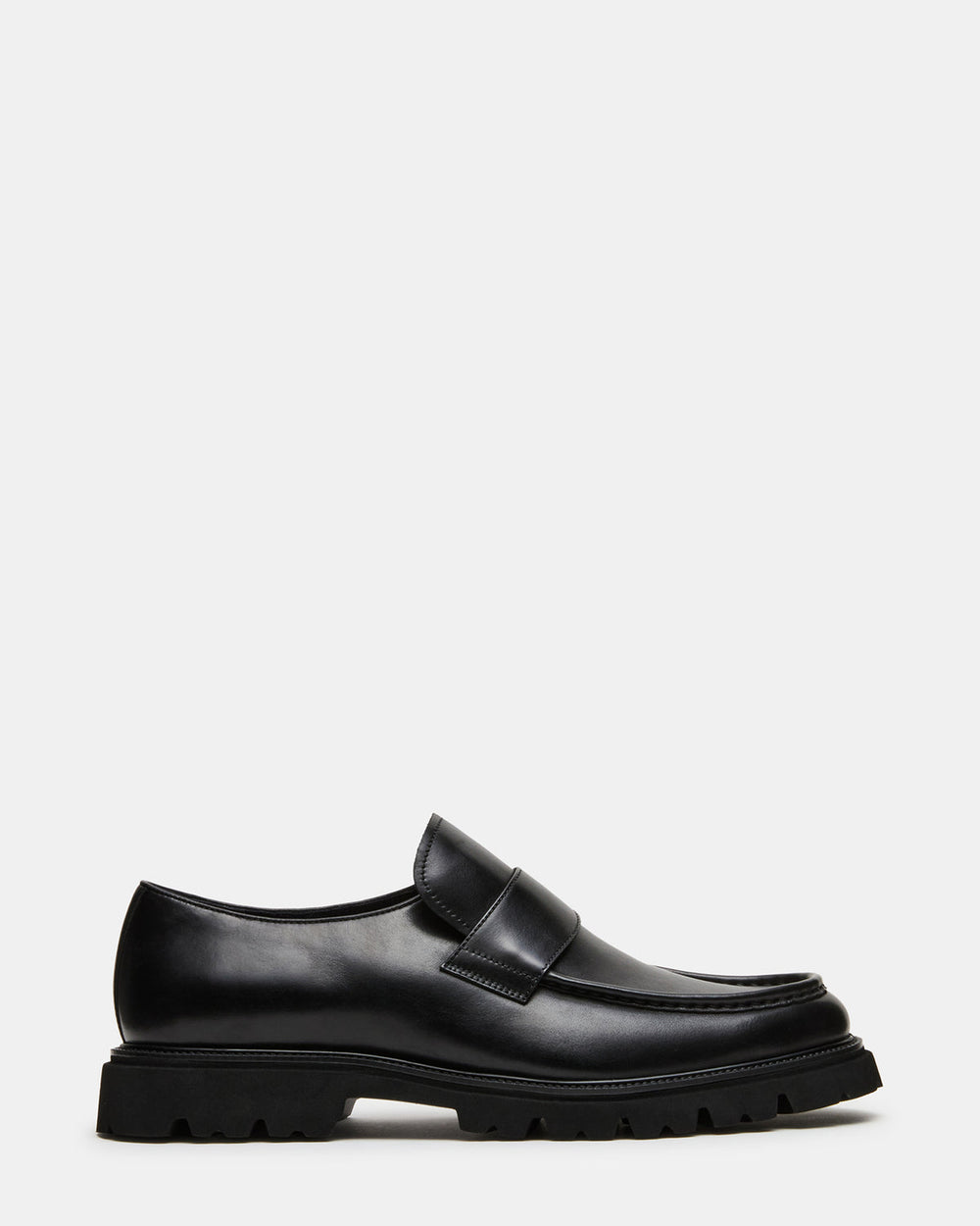 RADKIN Black Leather Slip-On Dress Men's Loafer | Steve Madden outlet