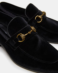 JAKIRO Black Velvet Slip-On Dress Men's Loafer | Steve Madden Sale