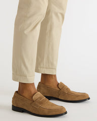NATAN Taupe Suede Slip-On Dress Men's Loafer | Steve Madden near me