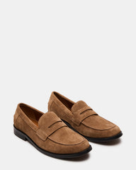 NATAN Taupe Suede Slip-On Dress Men's Loafer | Steve Madden near me