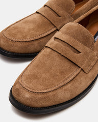 NATAN Taupe Suede Slip-On Dress Men's Loafer | Steve Madden near me