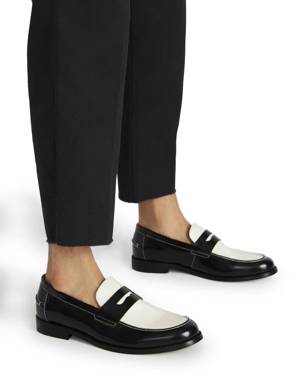 NATAN White Leather Slip-On Dress Men's Loafer | Steve Madden discount