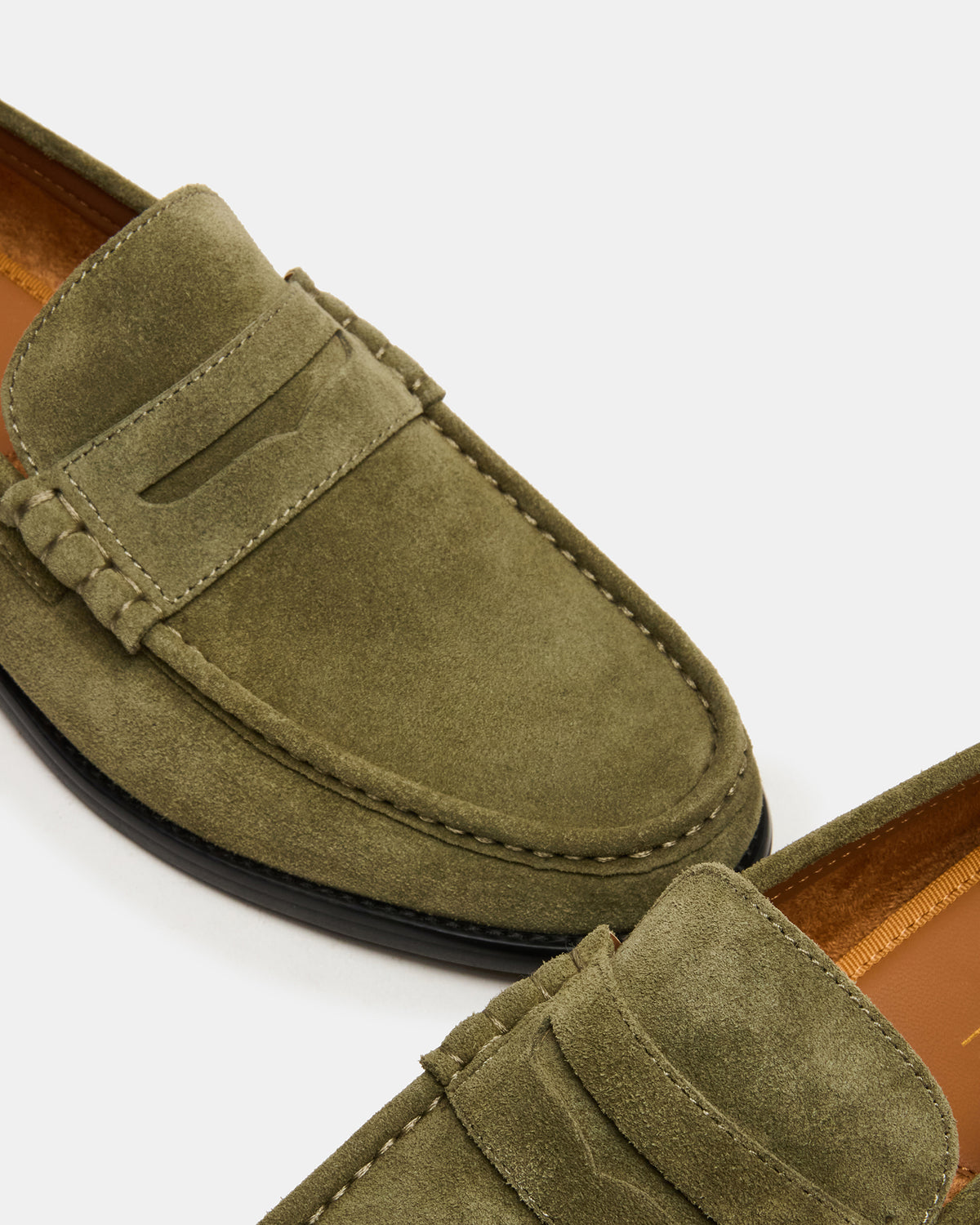 HUCKLE Green Suede Slip-On Men's Loafer | Steve Madden on Sale