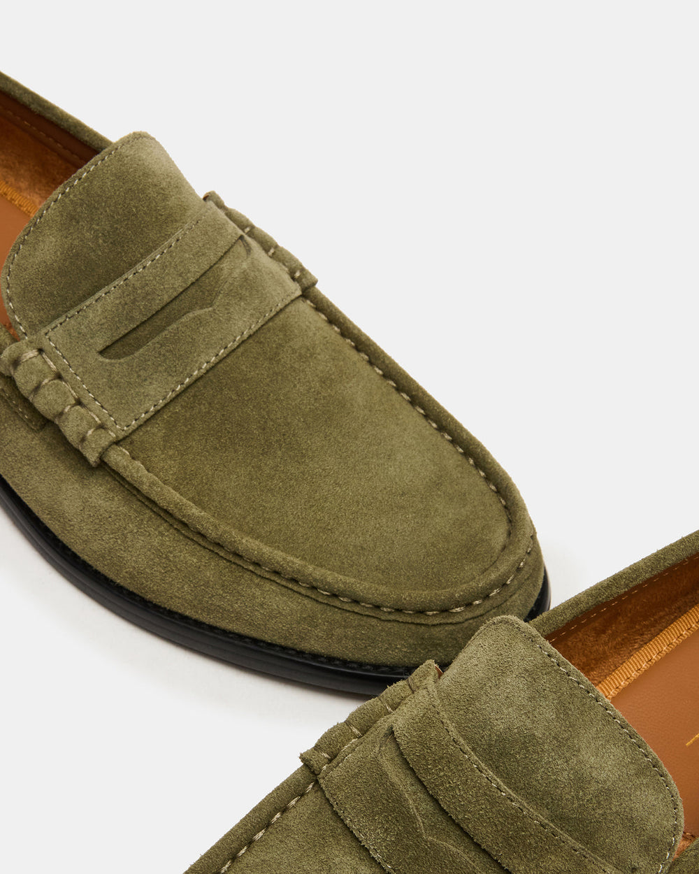 HUCKLE Green Suede Slip-On Men's Loafer | Steve Madden on Sale