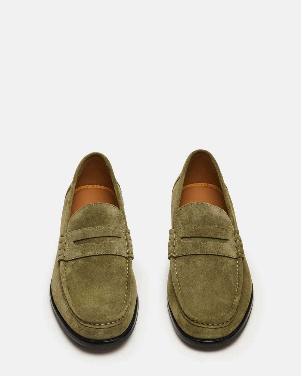 HUCKLE Green Suede Slip-On Men's Loafer | Steve Madden on Sale