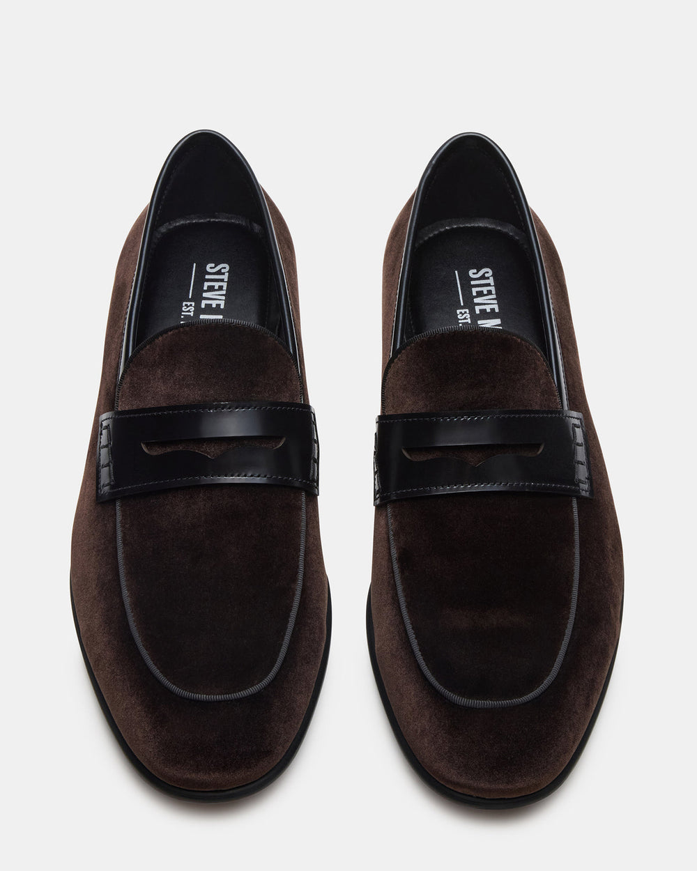 YARDLY Brown Velvet Slip-On Men's Dress Loafer | Steve Madden online