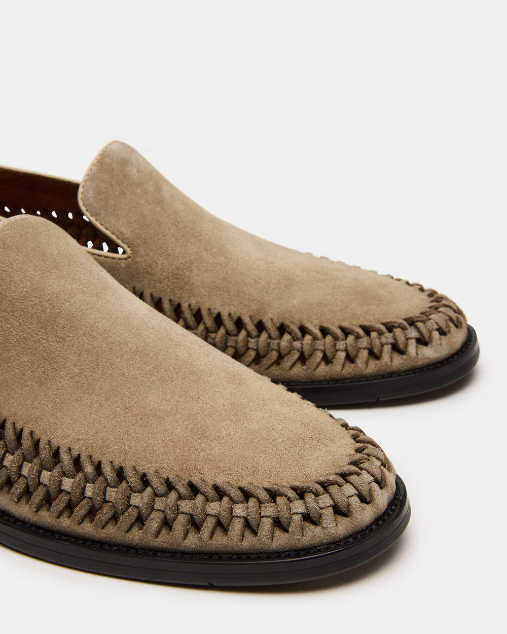 NAPOLI Sand Suede Slip-On Woven Men's Loafer | Steve Madden Sale
