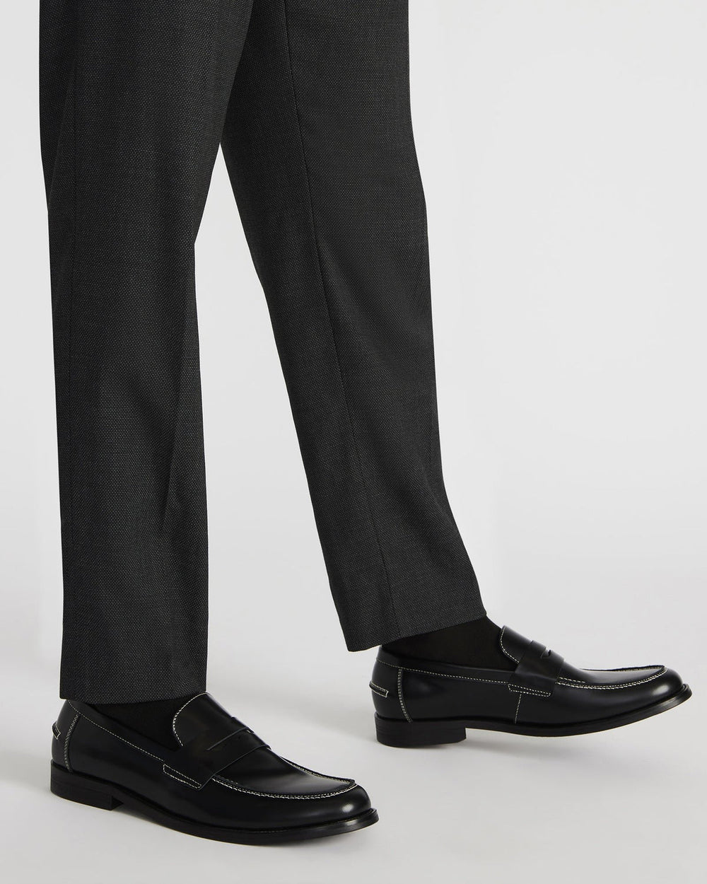 NATAN Black Leather Slip-On Dress Loafer | Men's Loafers | Steve Madden for Sale