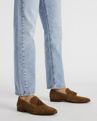 ONDRE Tan Suede Tassel Slip-On Men's Loafer | Steve Madden on Sale