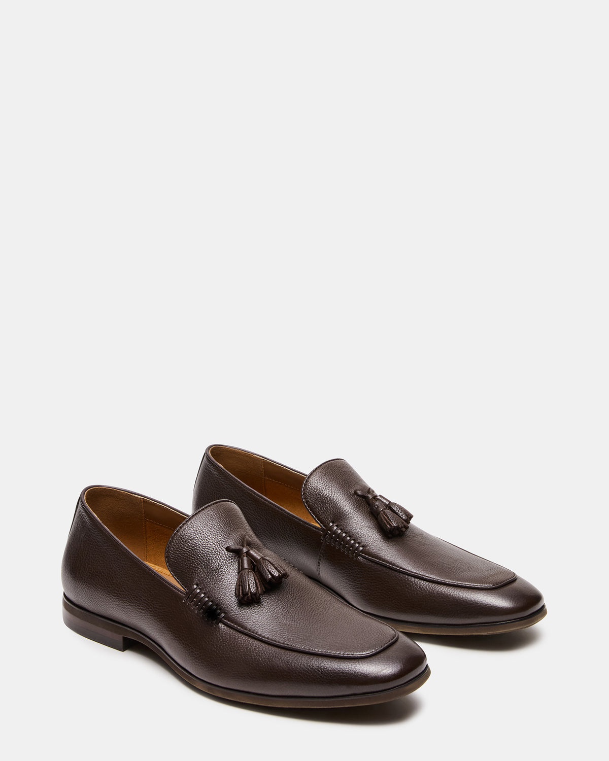 ONDRE Brown Leather Tassel Slip-On Men's Loafer | Steve Madden near me