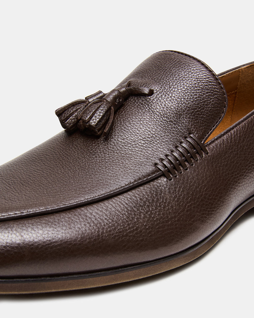 ONDRE Brown Leather Tassel Slip-On Men's Loafer | Steve Madden near me