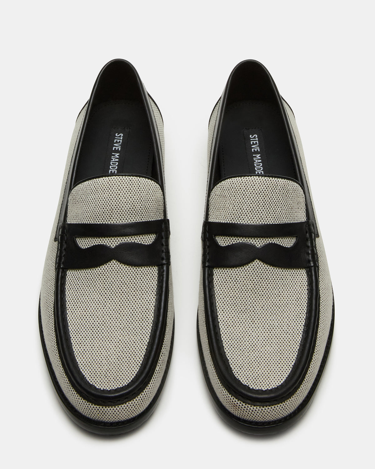 CULLEN Black/Beige Slip-On Men's Dress Loafer | Steve Madden discount