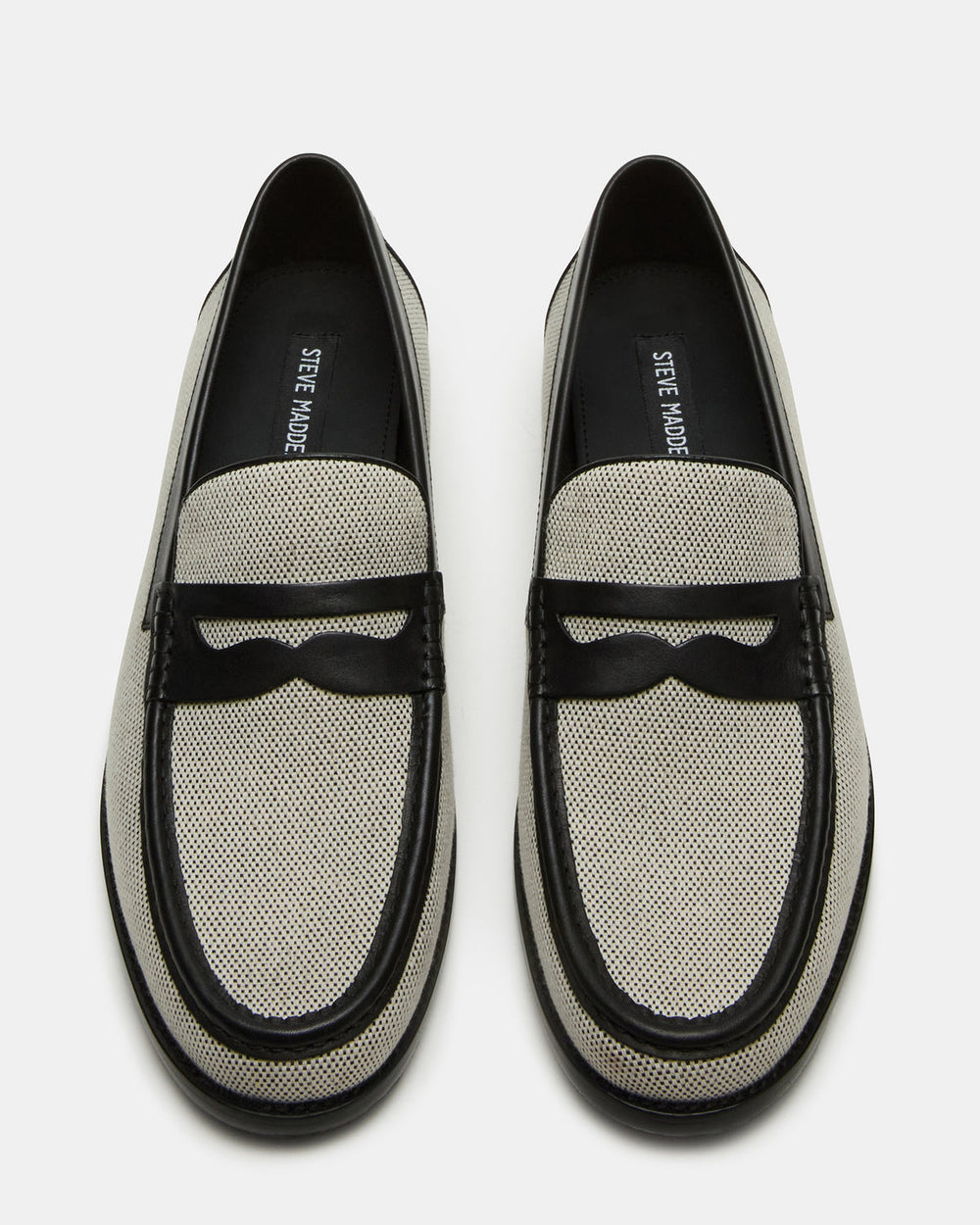 CULLEN Black/Beige Slip-On Men's Dress Loafer | Steve Madden discount