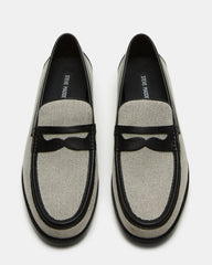 CULLEN Black/Beige Slip-On Men's Dress Loafer | Steve Madden discount
