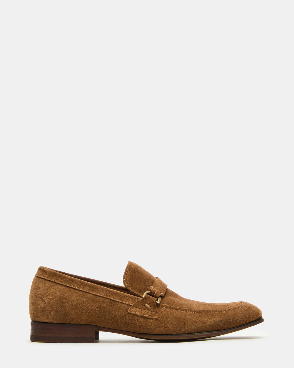 HEROLF Tobacco Suede Square-Toe Slip-On Men's Loafer | Steve Madden outlet
