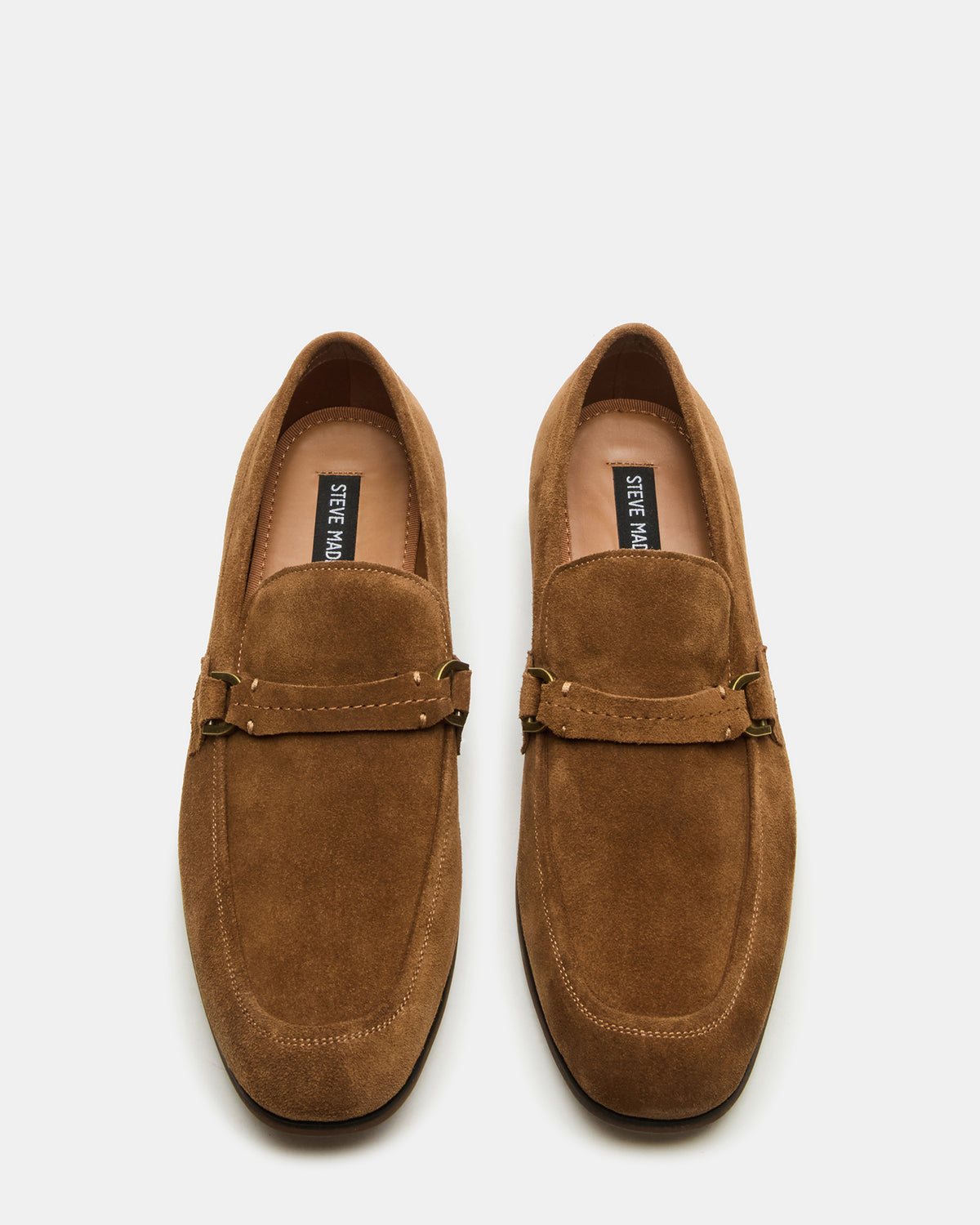 HEROLF Tobacco Suede Square-Toe Slip-On Men's Loafer | Steve Madden outlet