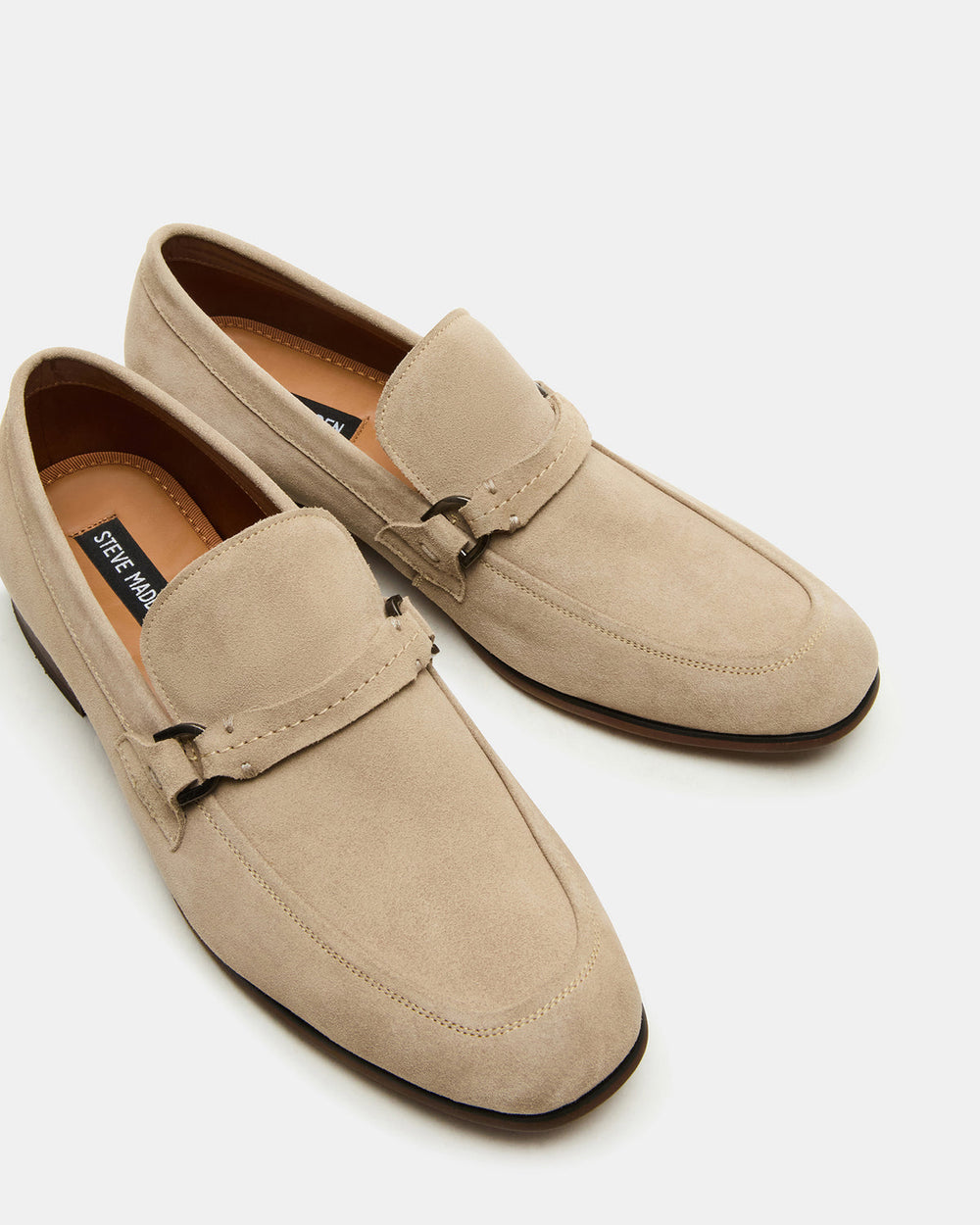 HEROLF Sand Suede Square-Toe Slip-On Men's Loafer | Steve Madden Sale