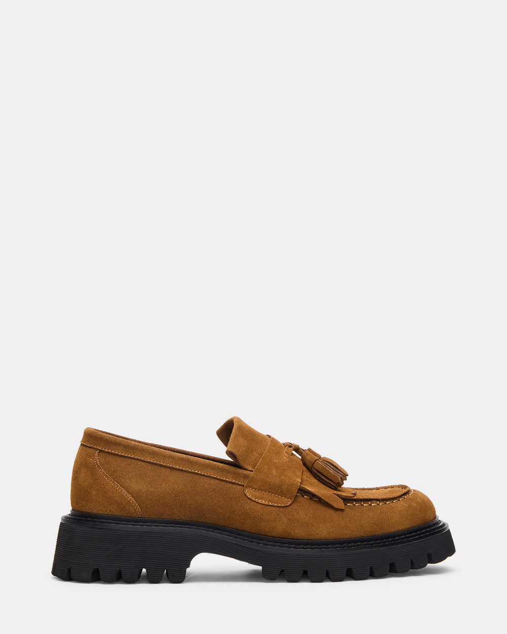 ZEV Tan Suede Lug Sole Dress Men's Loafer | Steve Madden for Sale