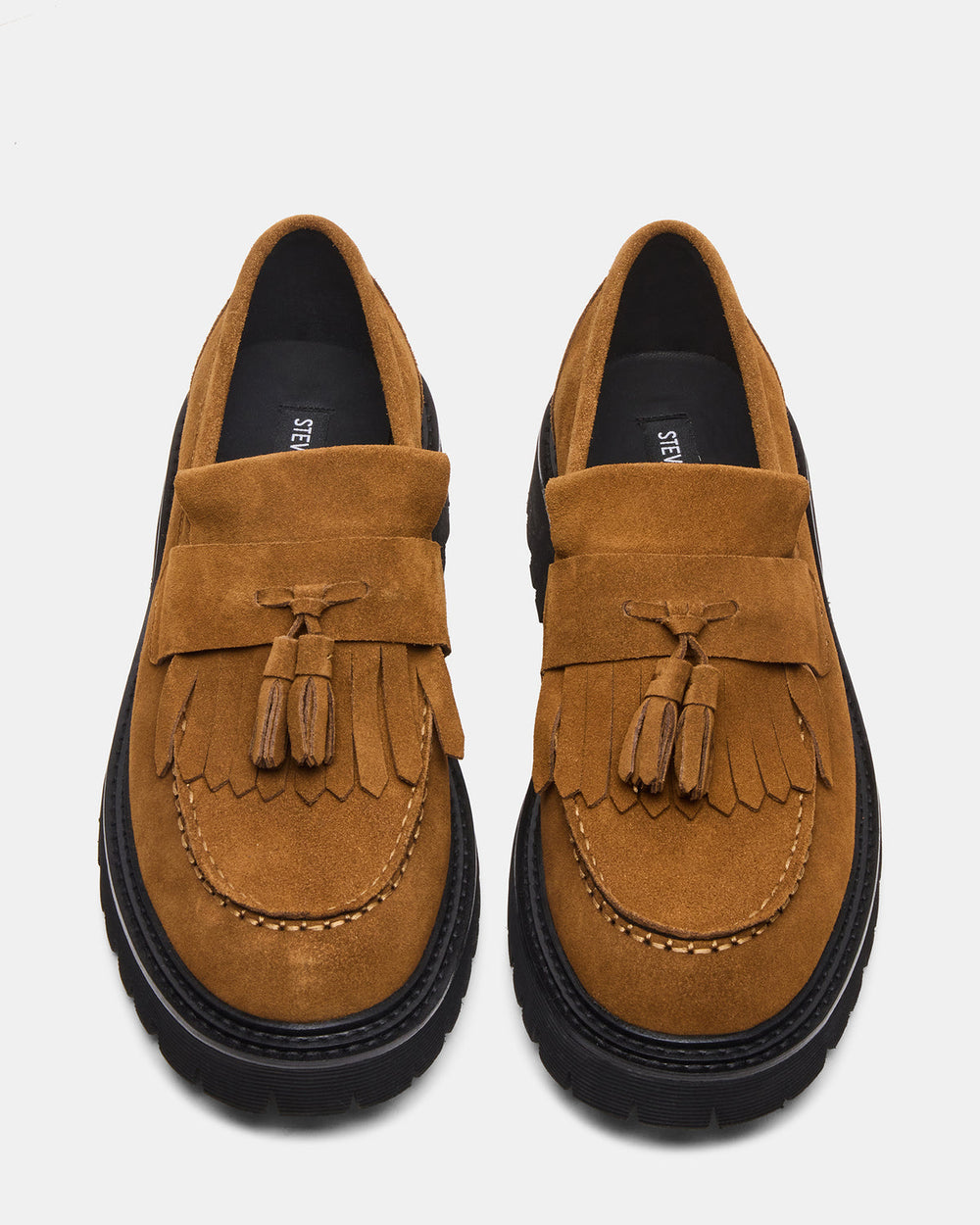 ZEV Tan Suede Lug Sole Dress Men's Loafer | Steve Madden for Sale