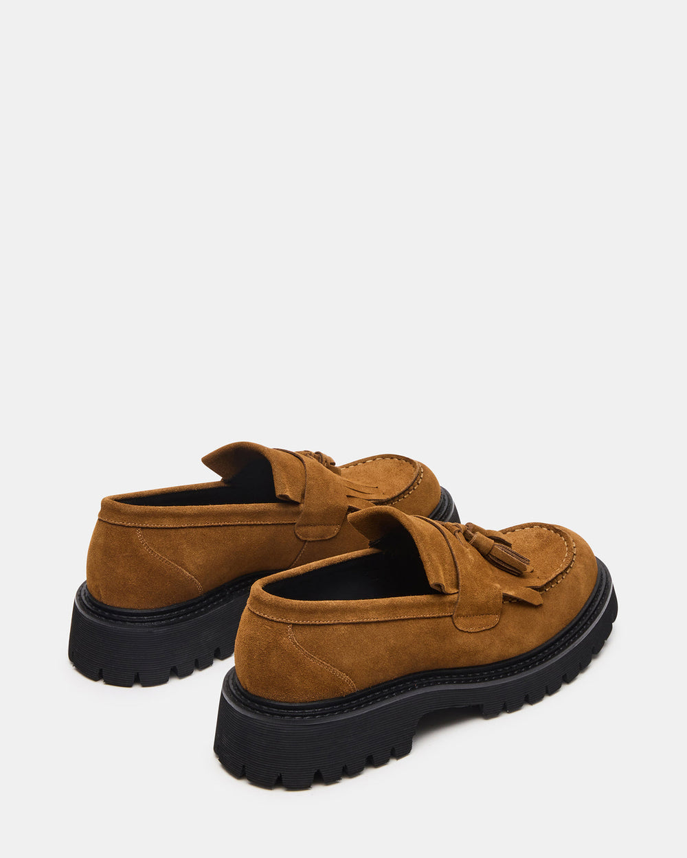ZEV Tan Suede Lug Sole Dress Men's Loafer | Steve Madden for Sale