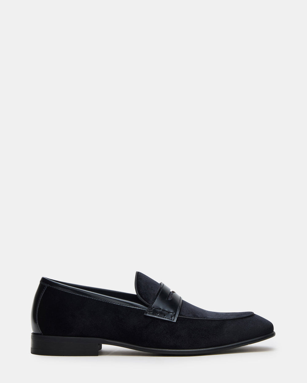 YARDLY Black Velvet Slip-On Men's Dress Loafer | Steve Madden on Sale