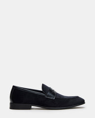 YARDLY Black Velvet Slip-On Men's Dress Loafer | Steve Madden on Sale