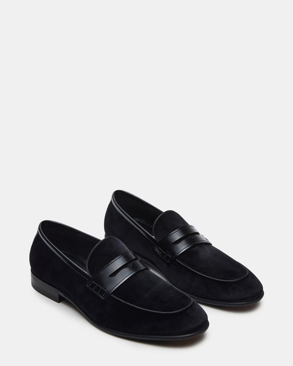 YARDLY Black Velvet Slip-On Men's Dress Loafer | Steve Madden on Sale