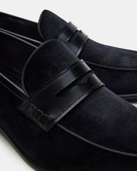 YARDLY Black Velvet Slip-On Men's Dress Loafer | Steve Madden on Sale