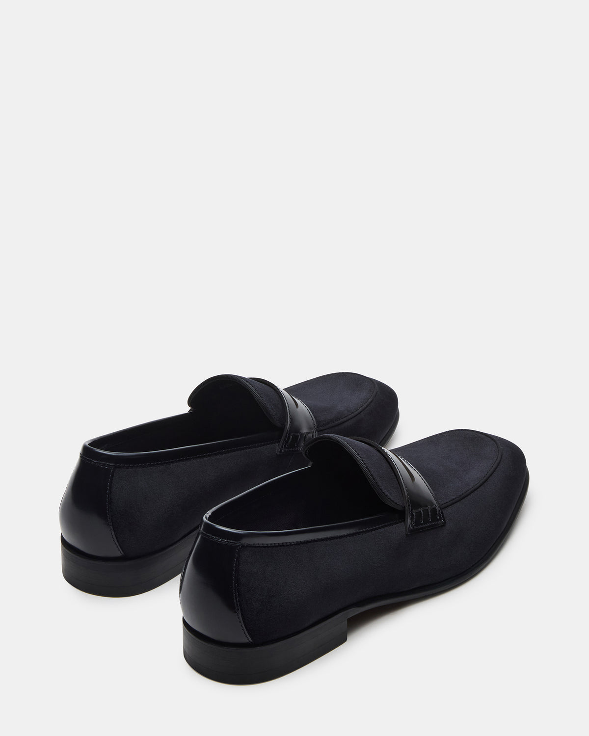 YARDLY Black Velvet Slip-On Men's Dress Loafer | Steve Madden on Sale