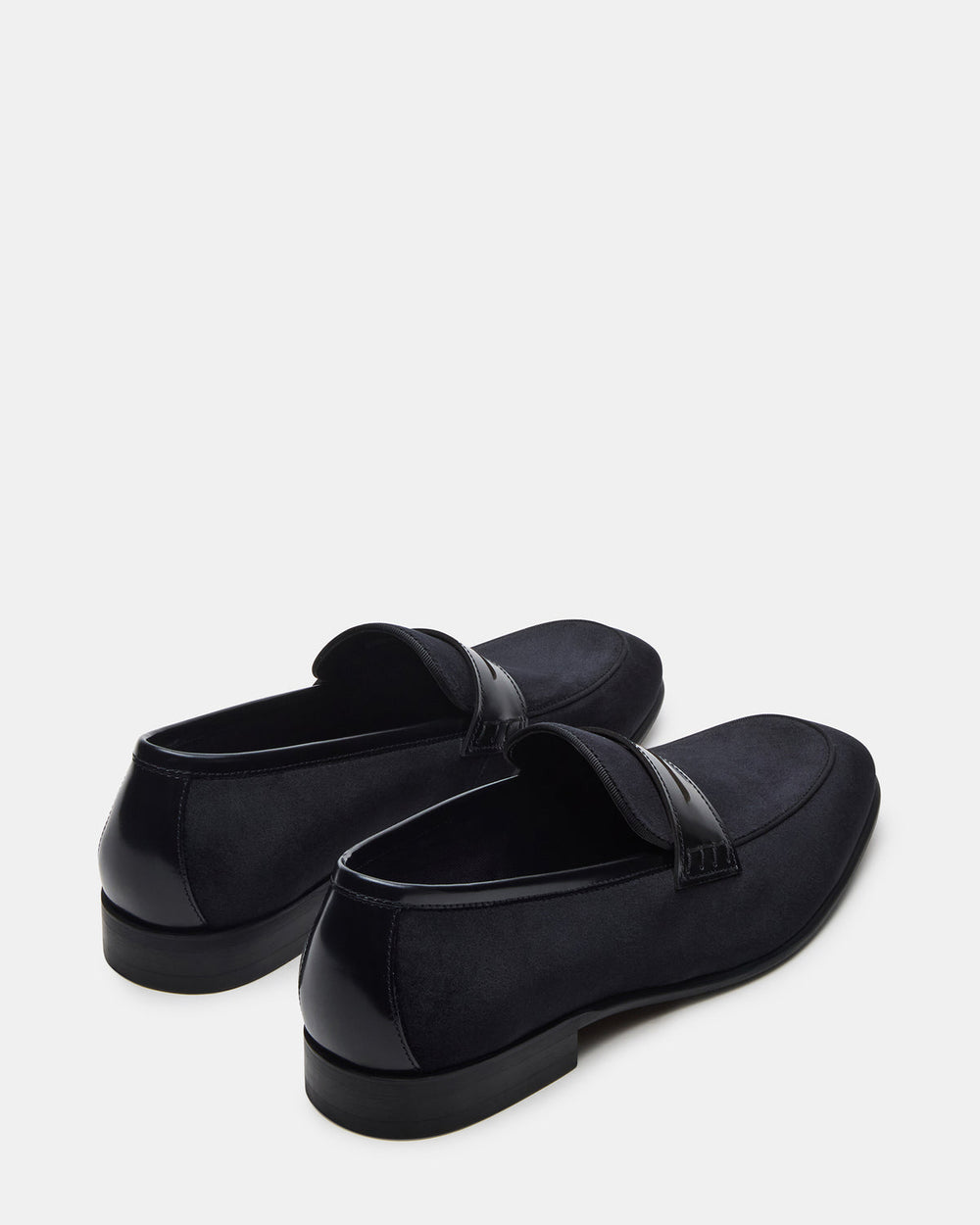 YARDLY Black Velvet Slip-On Men's Dress Loafer | Steve Madden on Sale