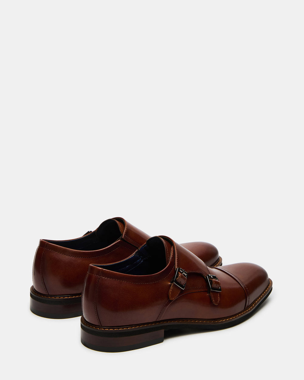 HARAN Tan Leather Men's Buckle Strap Dress Shoe | Steve Madden outlet