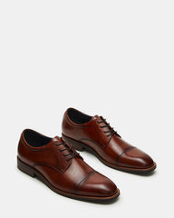 HASEN Tan Leather Men's Lace-Up Dress Shoe | Steve Madden Sale