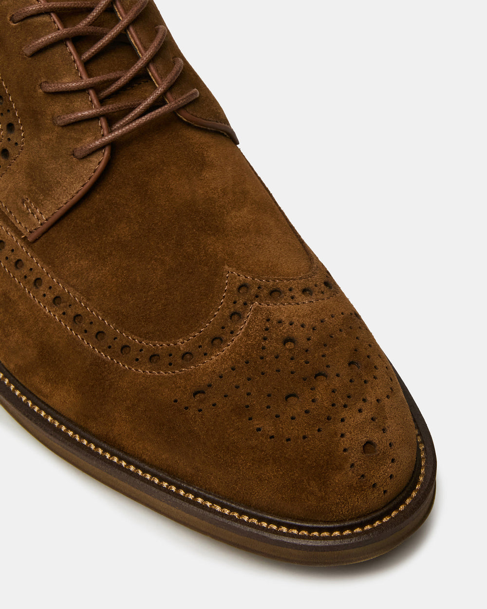 ESTEBAN Cognac Lace-Up Perforated Oxford Men's Dress Shoe | Steve Madden for Sale