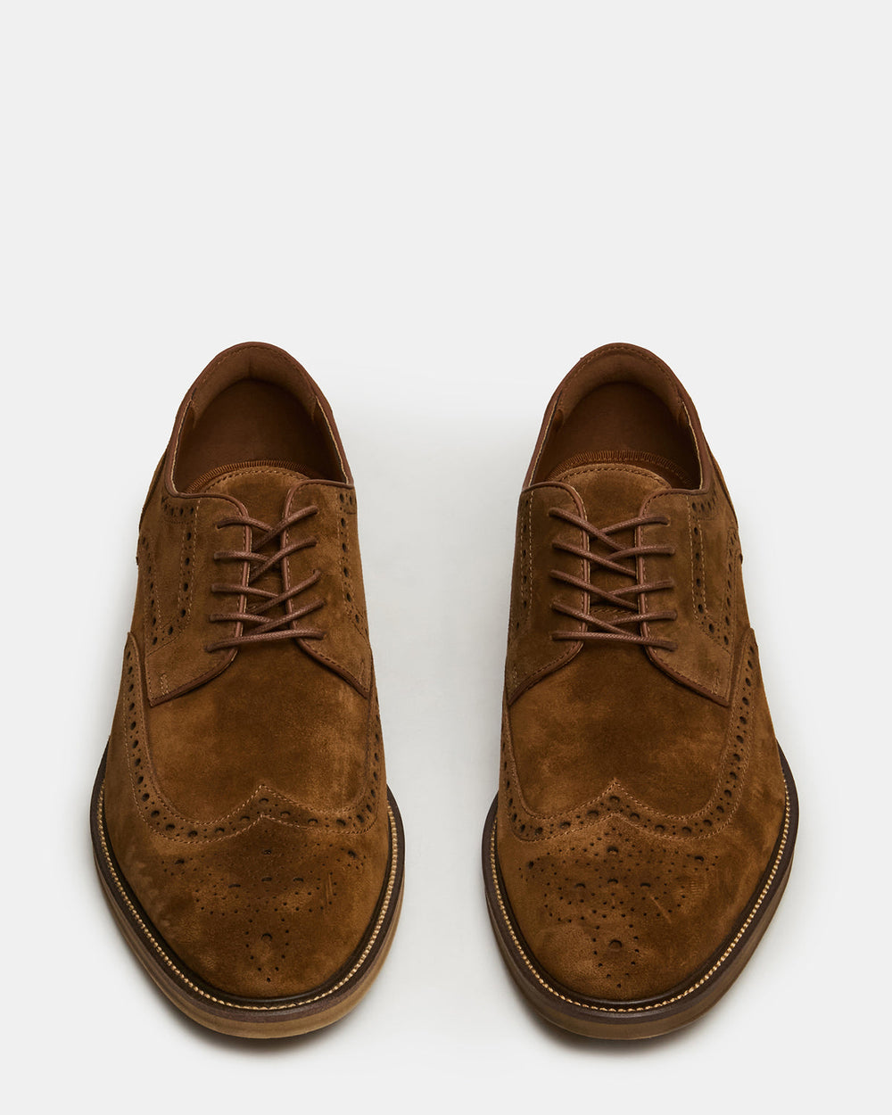 ESTEBAN Cognac Lace-Up Perforated Oxford Men's Dress Shoe | Steve Madden for Sale