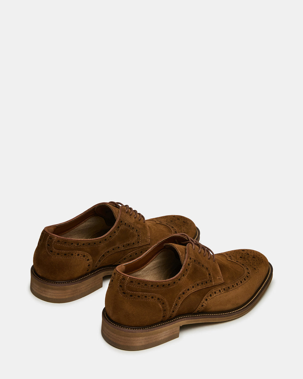ESTEBAN Cognac Lace-Up Perforated Oxford Men's Dress Shoe | Steve Madden for Sale
