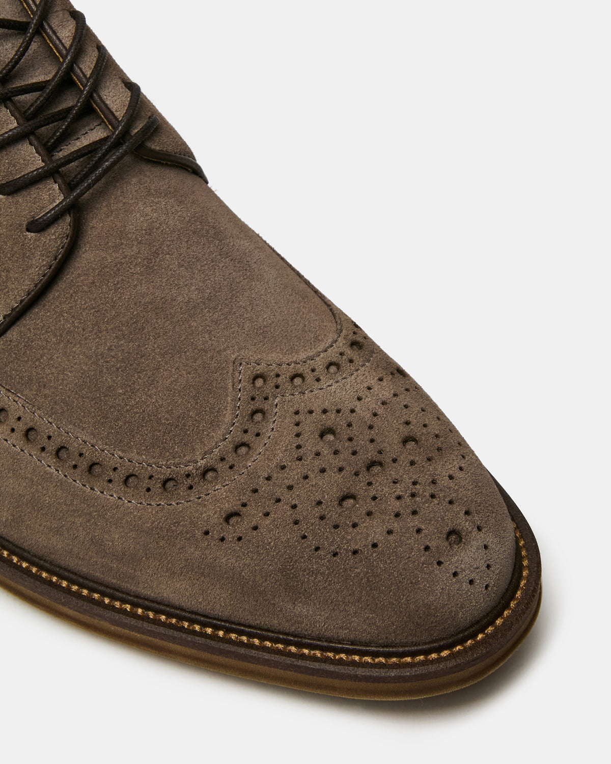 ESTEBAN Grey Lace-Up Perforated Oxford Men's Dress Shoe | Steve Madden on Sale