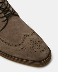 ESTEBAN Grey Lace-Up Perforated Oxford Men's Dress Shoe | Steve Madden on Sale