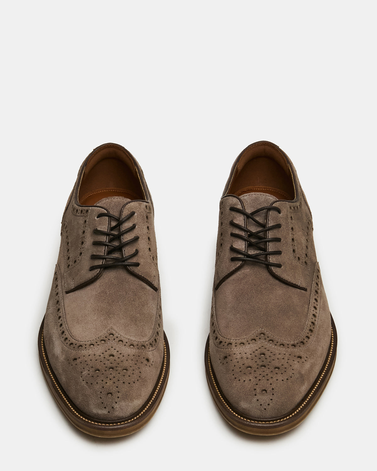 ESTEBAN Grey Lace-Up Perforated Oxford Men's Dress Shoe | Steve Madden on Sale