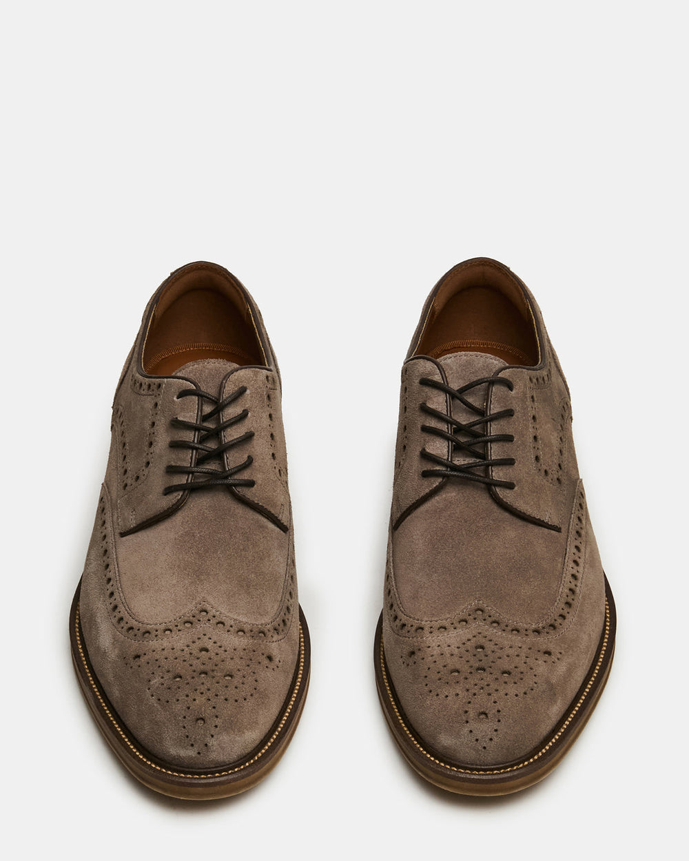 ESTEBAN Grey Lace-Up Perforated Oxford Men's Dress Shoe | Steve Madden on Sale