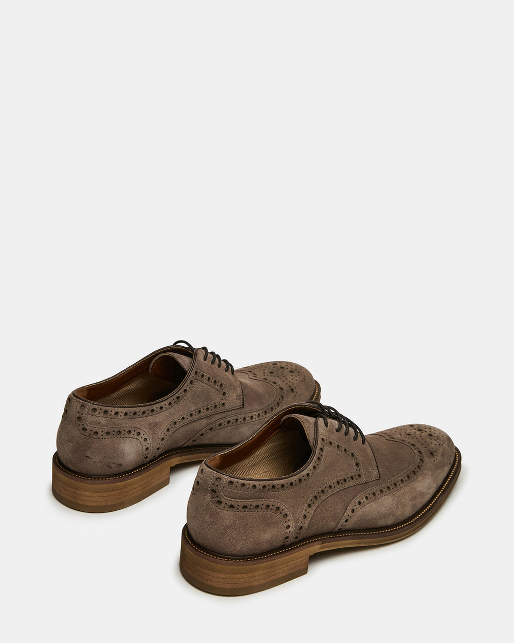 ESTEBAN Grey Lace-Up Perforated Oxford Men's Dress Shoe | Steve Madden on Sale